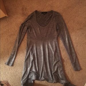Karen Kane silver gray long sleeved top